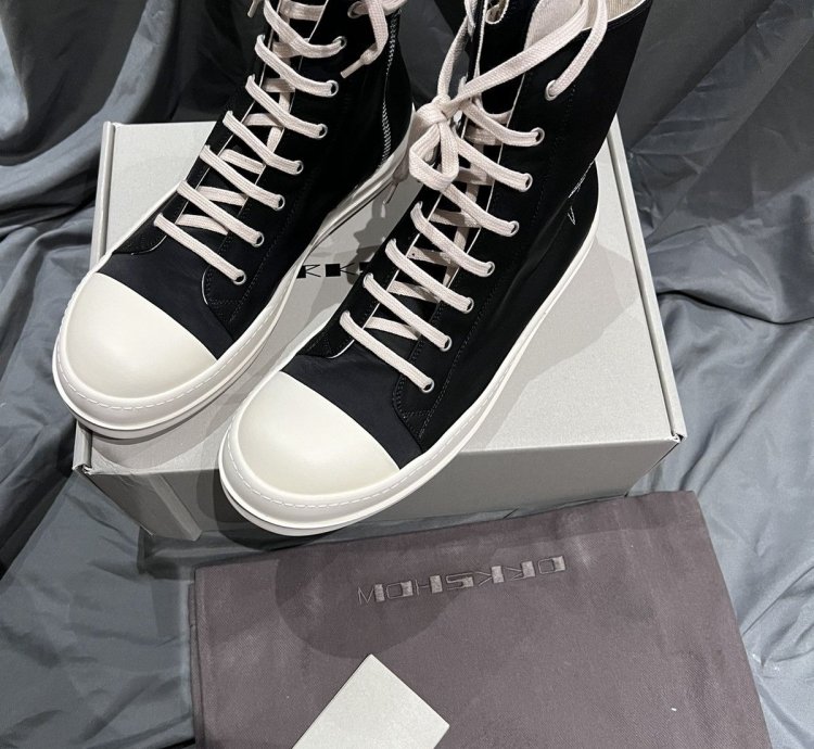 Rick owens drkshdw hexagram ramones hi-top size43