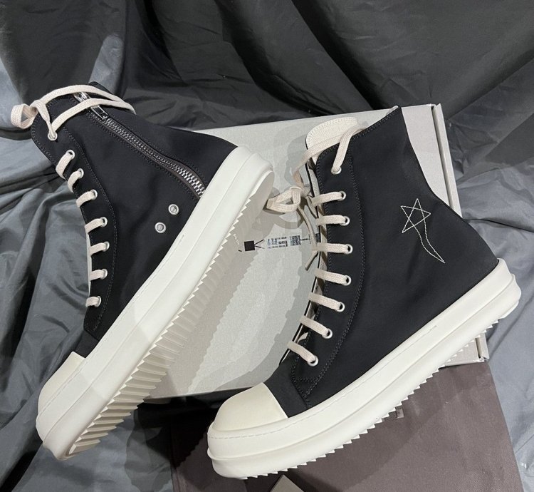 Rick owens drkshdw hexagram ramones hi-top size43