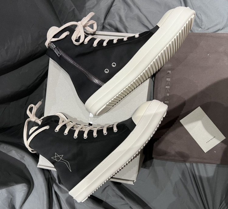 Rick owens drkshdw hexagram ramones hi-top size43