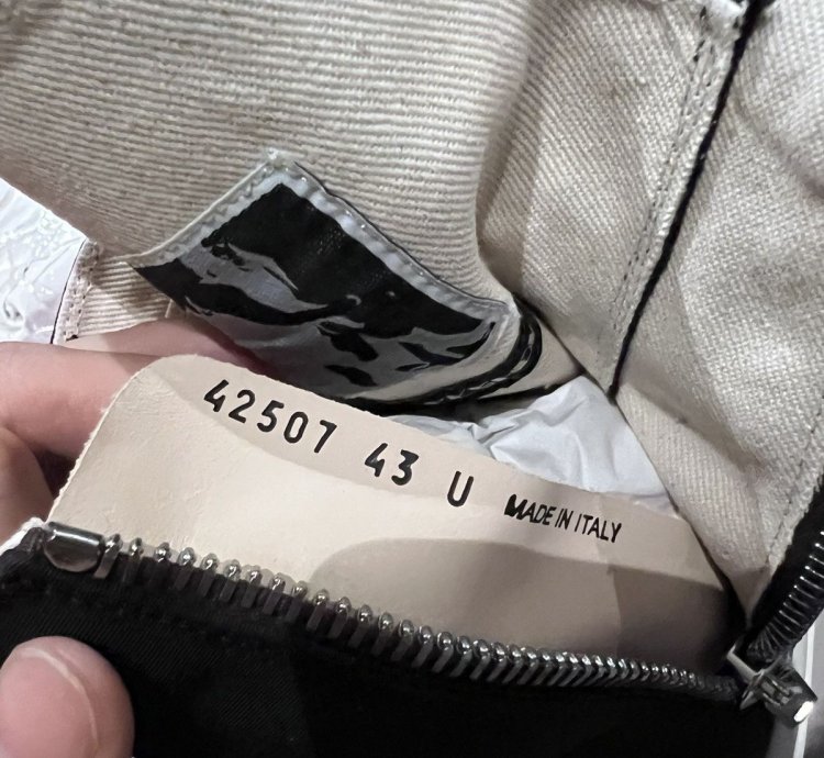 Rick owens drkshdw hexagram ramones hi-top size43