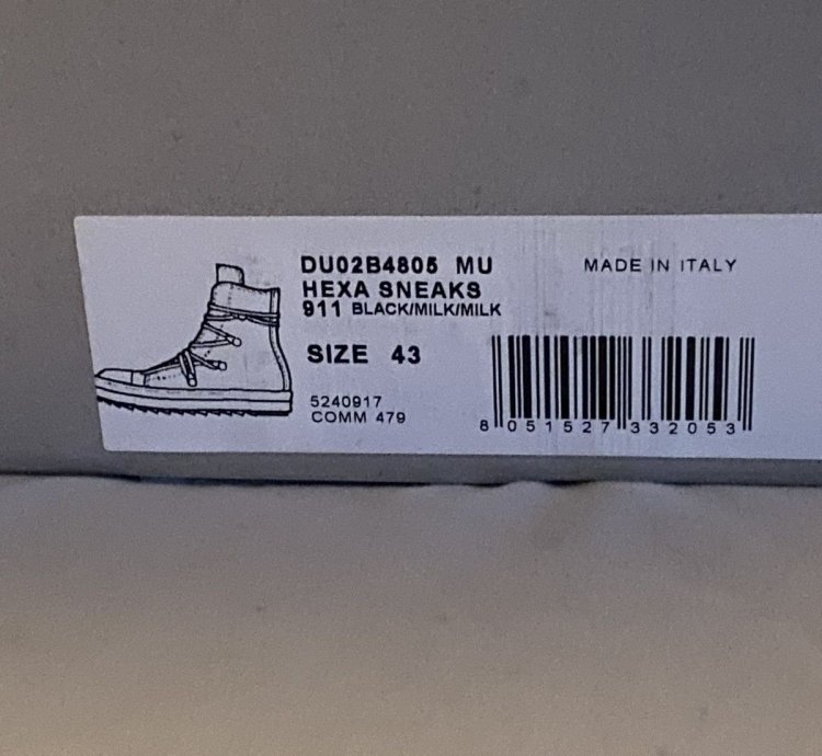 Rick Owens Drkshdw Hexagram Sneakers