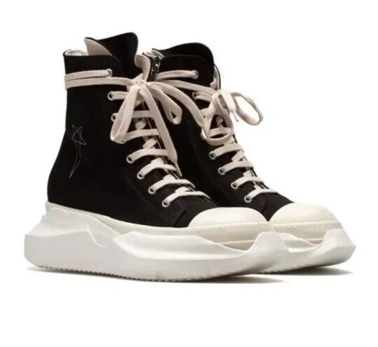 Rick Owens DRKSHDW High-Top Abstract Pentagram Sneaker 11