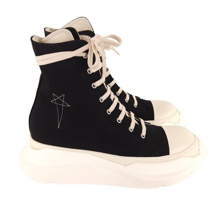 Rick Owens DRKSHDW High-Top Abstract Pentagram Sneaker 11