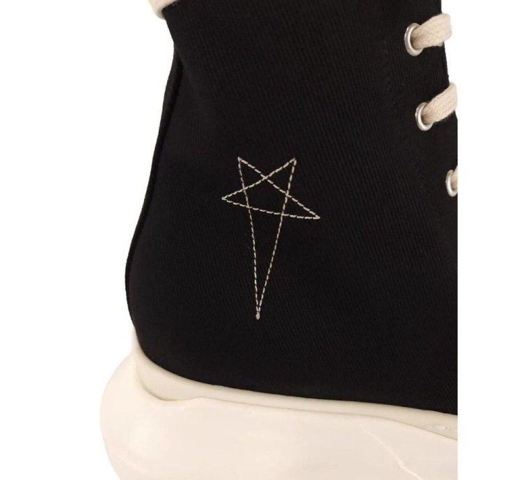 Rick Owens DRKSHDW High-Top Abstract Pentagram Sneaker 11