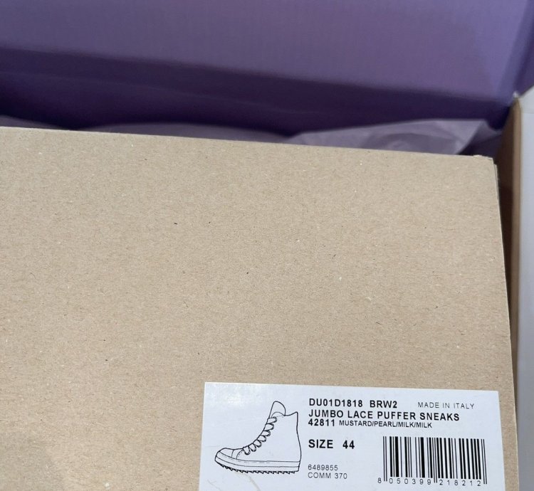 Rick Owens DRKSHDW Jumbo Lace Padded Ramones