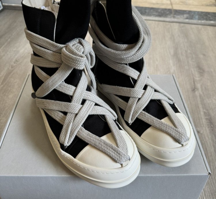 Rick Owens Drkshdw Jumbolace Hexa Sneaks Ramones Black