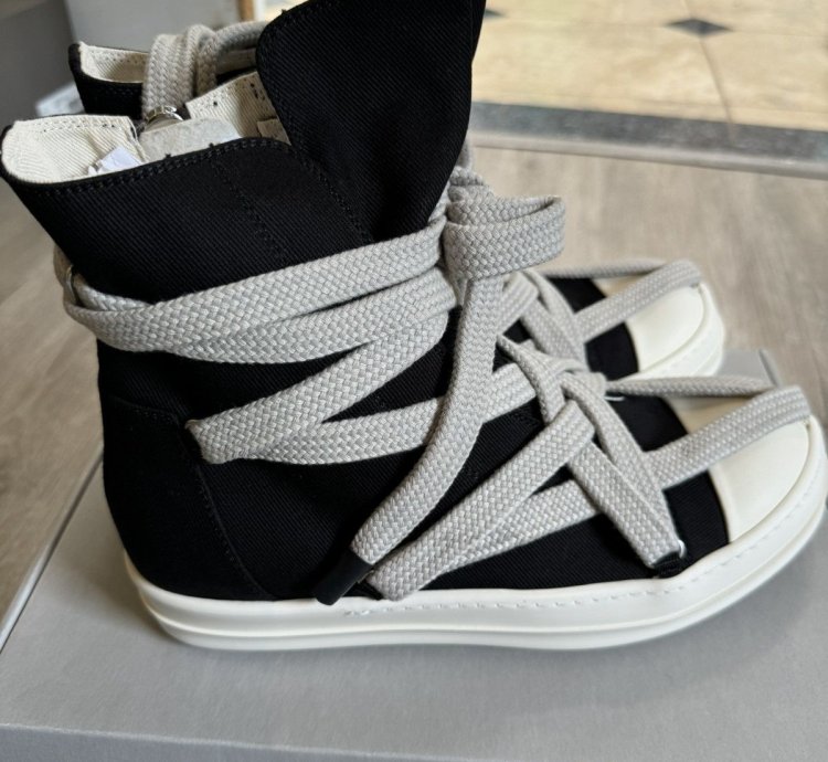 Rick Owens Drkshdw Jumbolace Hexa Sneaks Ramones Black