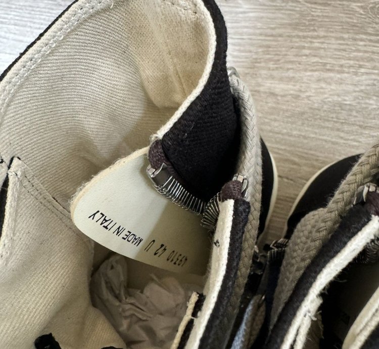 Rick Owens Drkshdw Jumbolace Hexa Sneaks Ramones Black