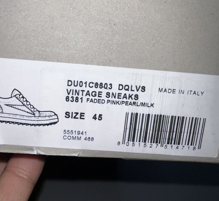 Rick Owens DRKSHDW Lace Up Vintage Sneakers