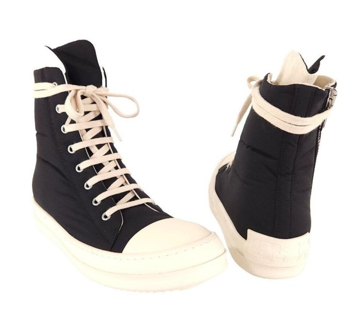 Rick Owens DRKSHDW License Plate High Top Ramones Sneaks 8