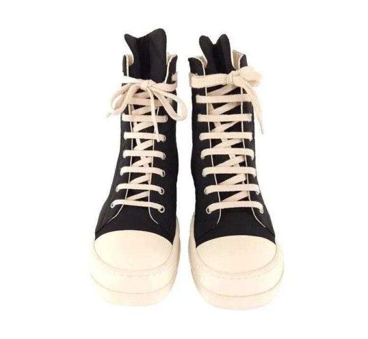 Rick Owens DRKSHDW License Plate High Top Ramones Sneaks 8