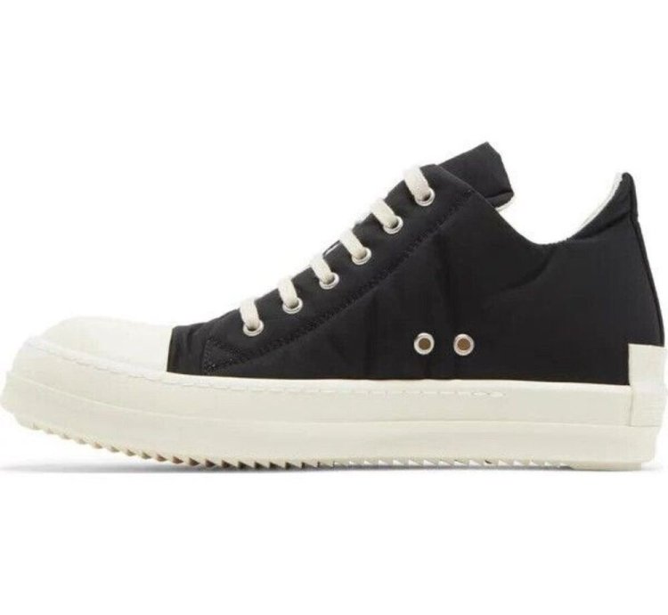 Rick Owens DRKSHDW License Plate Low Sneaks 42 M9 W12 Black