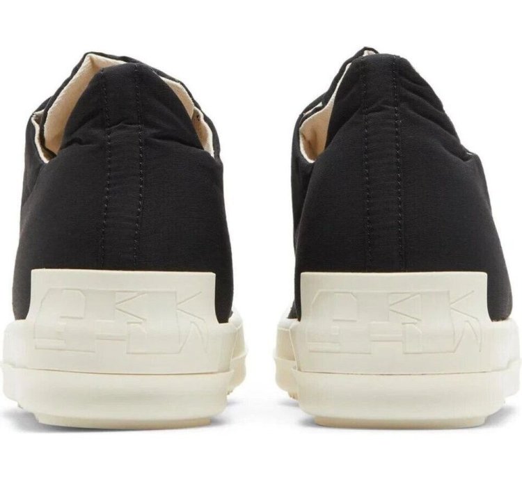 Rick Owens DRKSHDW License Plate Low Sneaks 42 M9 W12 Black