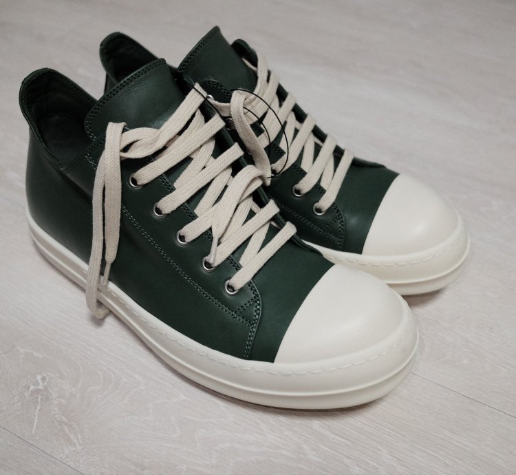 Rick Owens DRKSHDW Low Ramones green