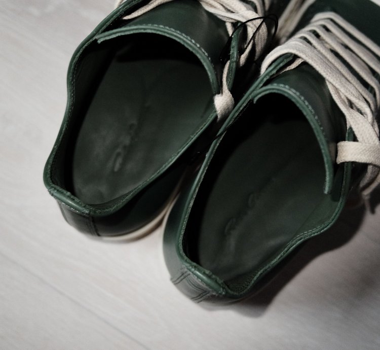 Rick Owens DRKSHDW Low Ramones green