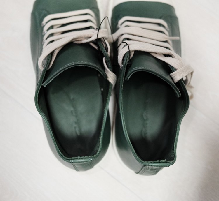 Rick Owens DRKSHDW Low Ramones green