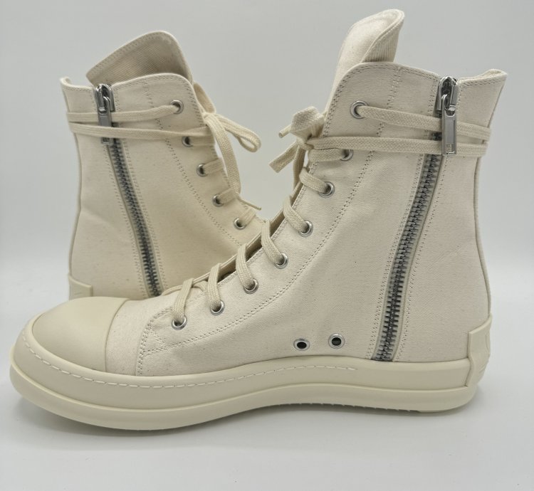 Rick Owens DRKSHDW Milk Ramones White