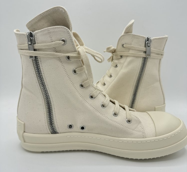 Rick Owens DRKSHDW Milk Ramones White