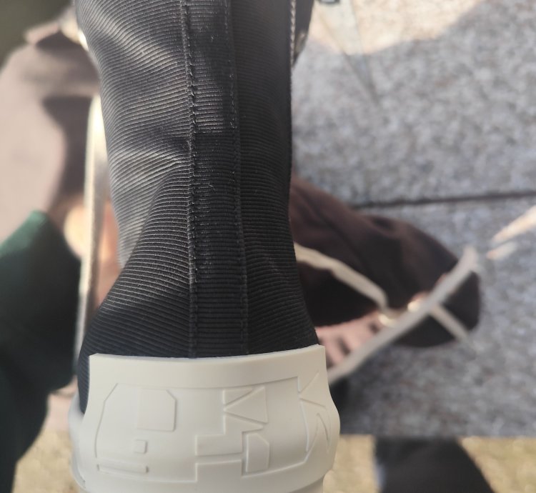 Rick owens drkshdw nylon ramones high sneaks