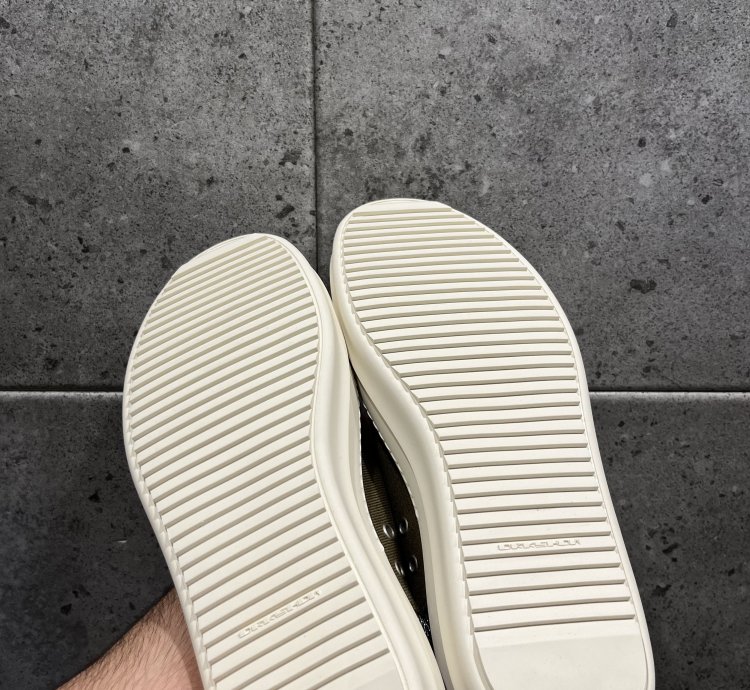 Rick owens drkshdw olive high top ramones
