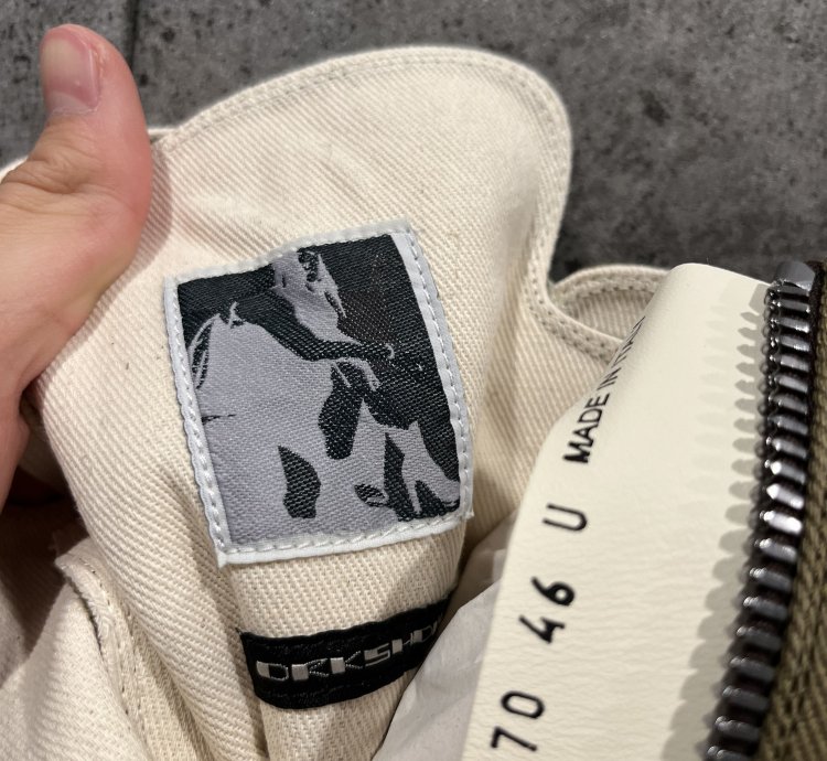Rick owens drkshdw olive high top ramones