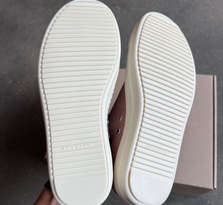 RICK OWENS DRKSHDW Pink Low Sneakers Size 42 New
