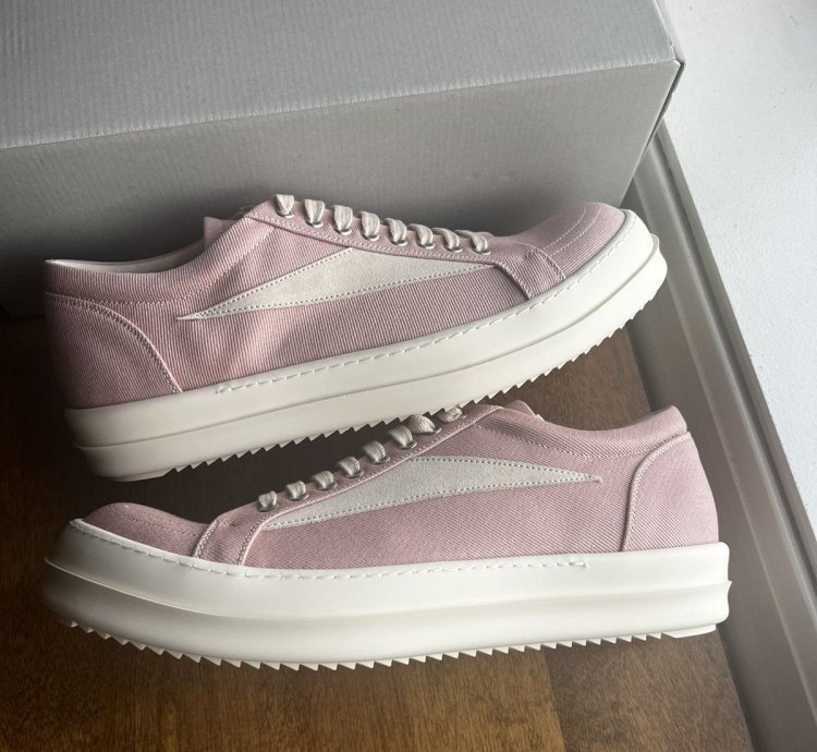 Rick Owens Drkshdw Pink Vintage Strobe Vans Sneakers
