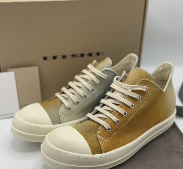 Rick Owens DRKSHDW Printed Low Denim Sneaker