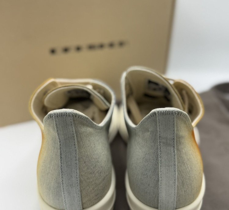 Rick Owens DRKSHDW Printed Low Denim Sneaker