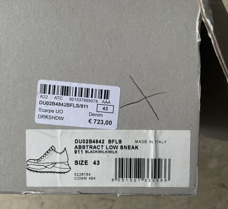 Rick Owens Drkshdw Ramones Abstract Low