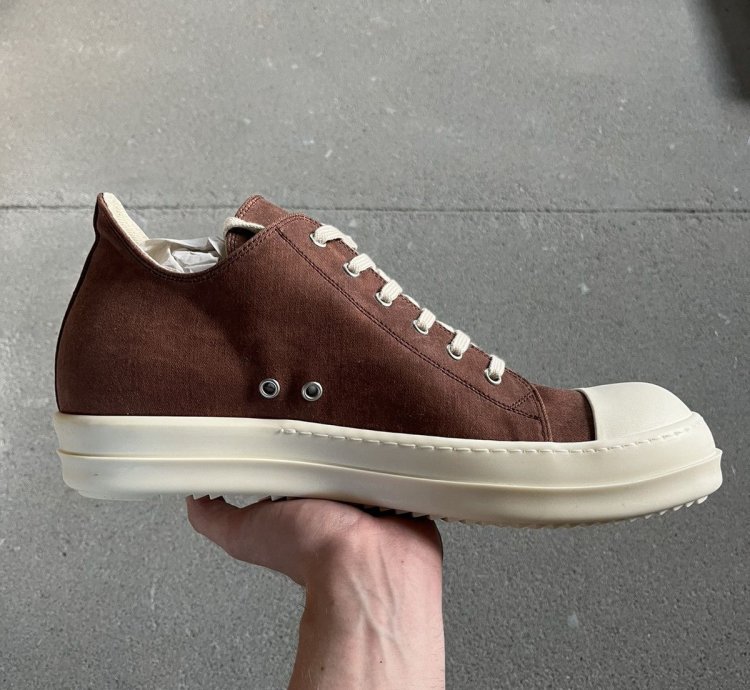 Rick Owens Drkshdw Ramones Denim Shoes Low Sneaks