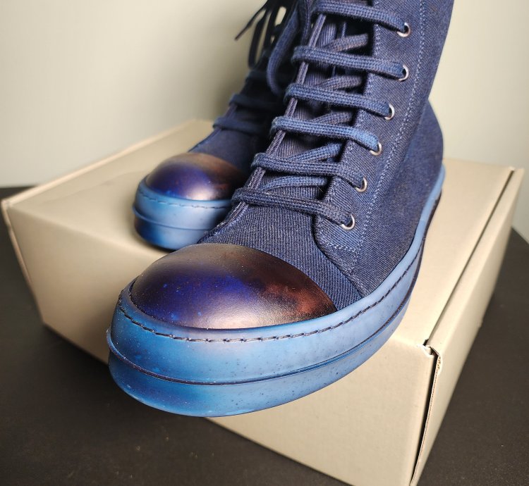 Rick Owens DRKSHDW Ramones Dip Dyed Blue Indigo