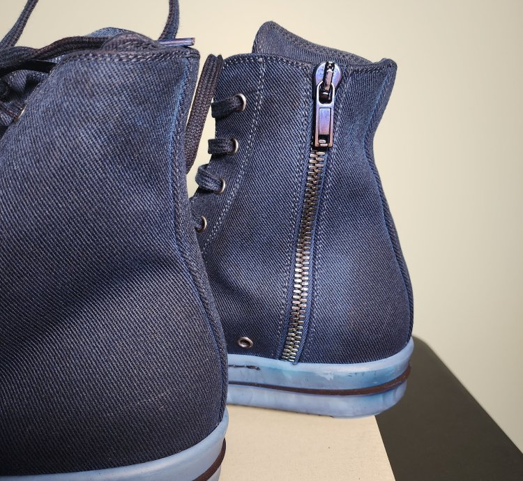 Rick Owens DRKSHDW Ramones Dip Dyed Blue Indigo