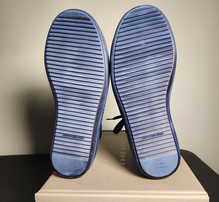 Rick Owens DRKSHDW Ramones Dip Dyed Blue Indigo