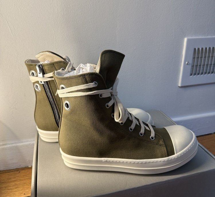 Rick Owens DRKSHDW Ramones Pale Green