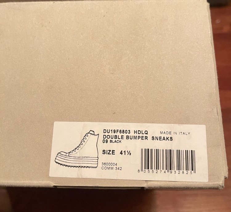 Rick Owens Drkshdw ramones platform size 41 5 Italy men 8 5