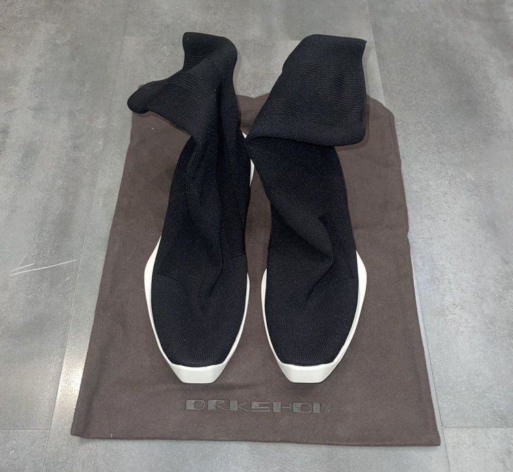 Rick Owens Drkshdw Runner Stretch Sock Low Black Sneakers