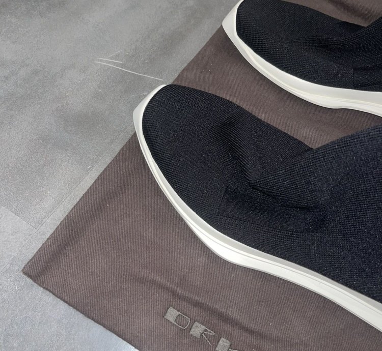 Rick Owens Drkshdw Runner Stretch Sock Low Black Sneakers