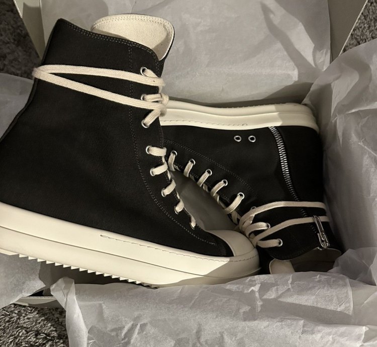 Rick Owens DRKSHDW Side-Zip Lace-Up