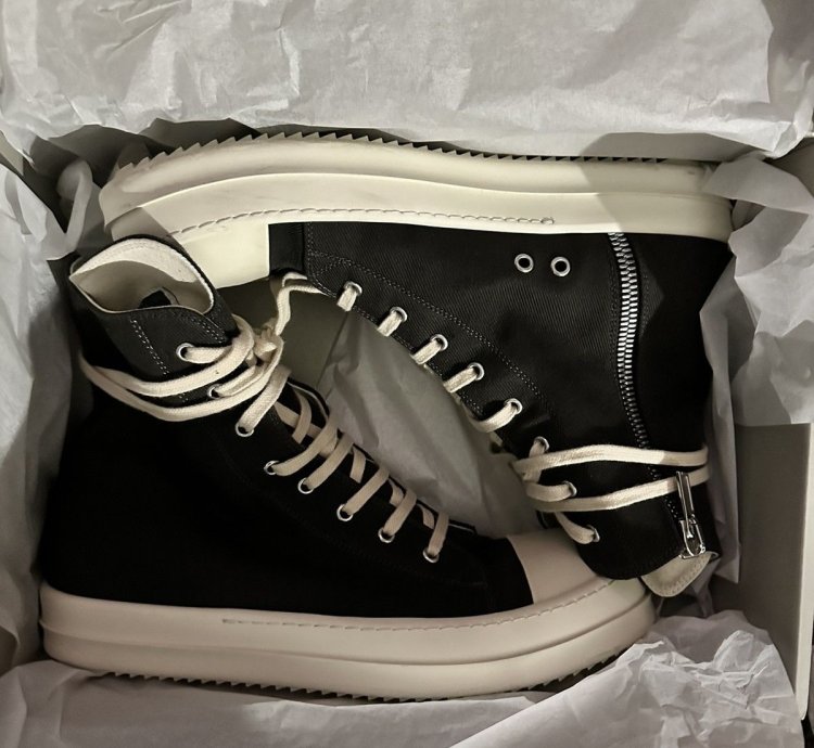 Rick Owens DRKSHDW Side-Zip Lace-Up