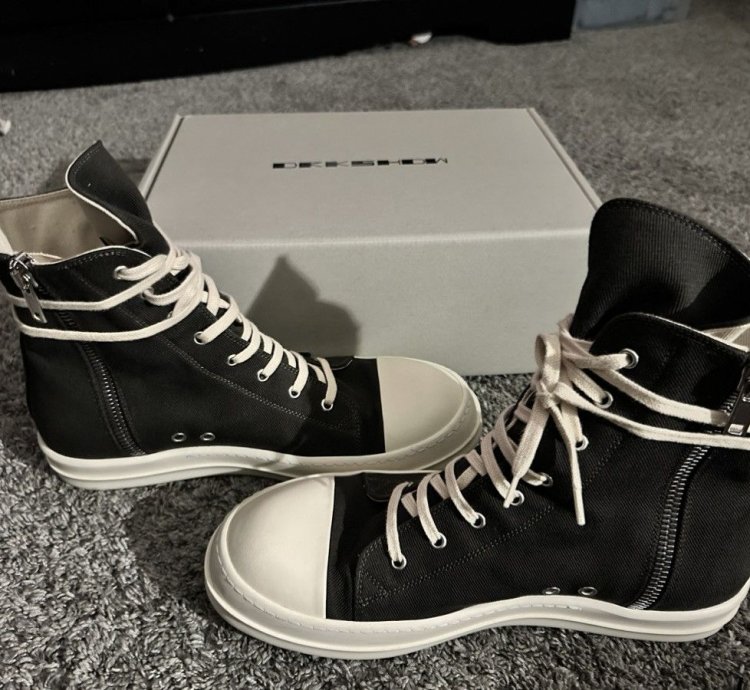 Rick Owens DRKSHDW Side-Zip Lace-Up