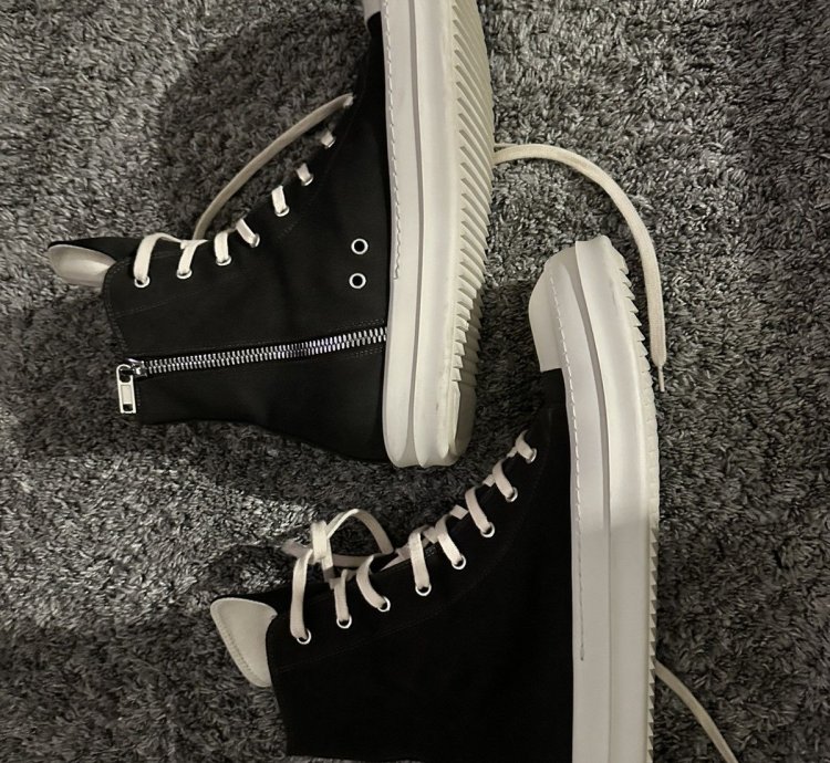 Rick Owens DRKSHDW Side-Zip Lace-Up