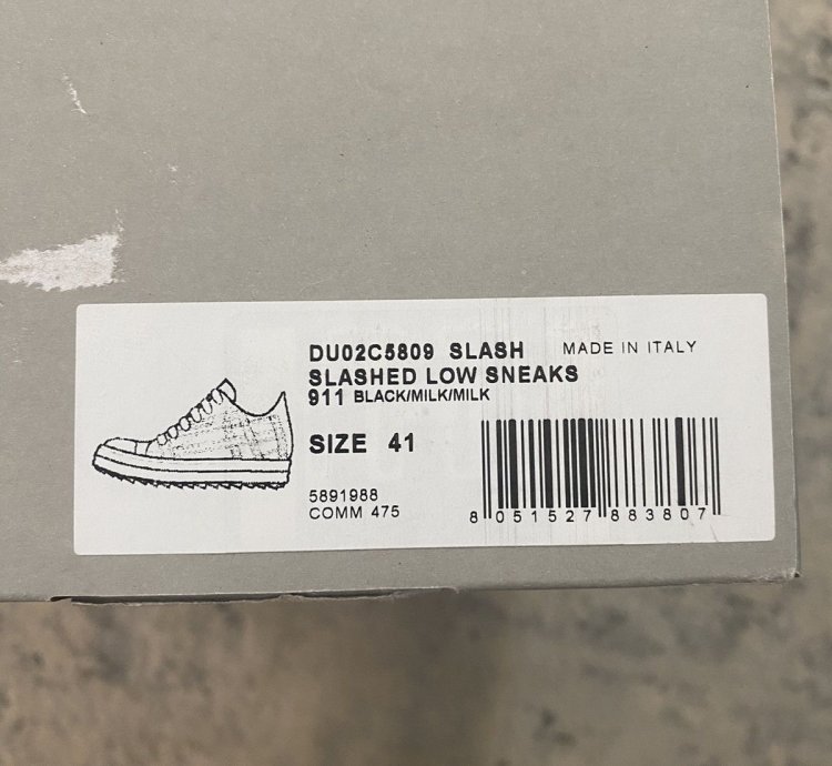 Rick Owens Drkshdw Slashed Ramones