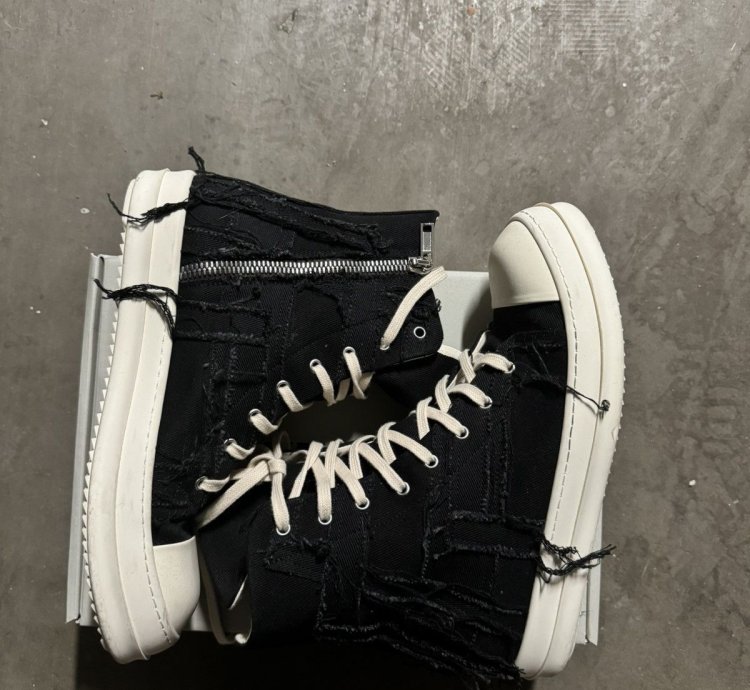 Rick Owens Drkshdw Slashed Ramones High