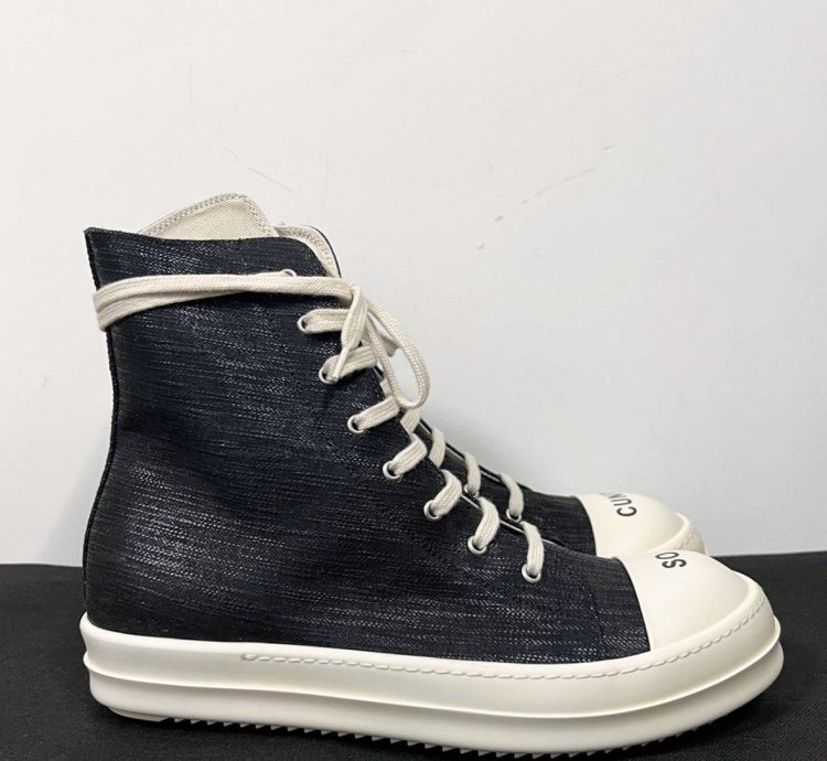Rick owens drkshdw so cunt ramones high top sneakers sz 44