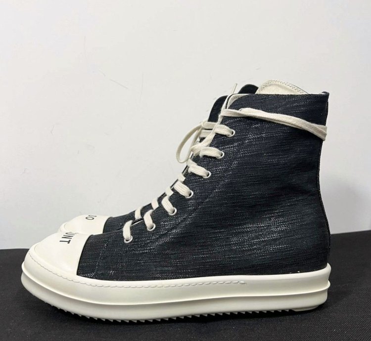 Rick owens drkshdw so cunt ramones high top sneakers sz 44