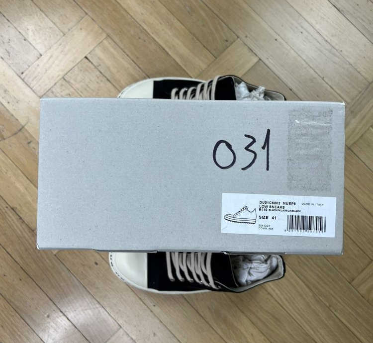 Rick Owens DRKSHDW SS23 Ramones Low Stop Your Breath