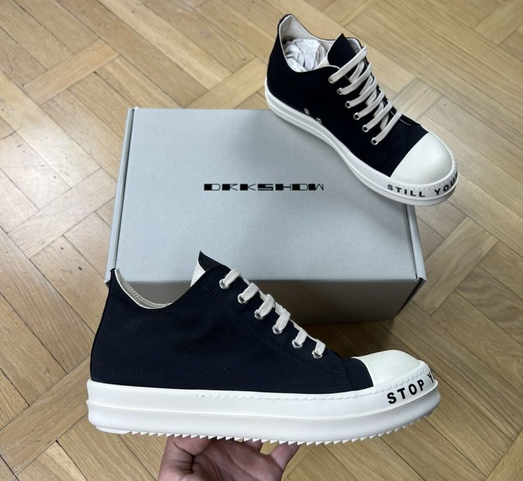 Rick Owens DRKSHDW SS23 Ramones Low Stop Your Breath