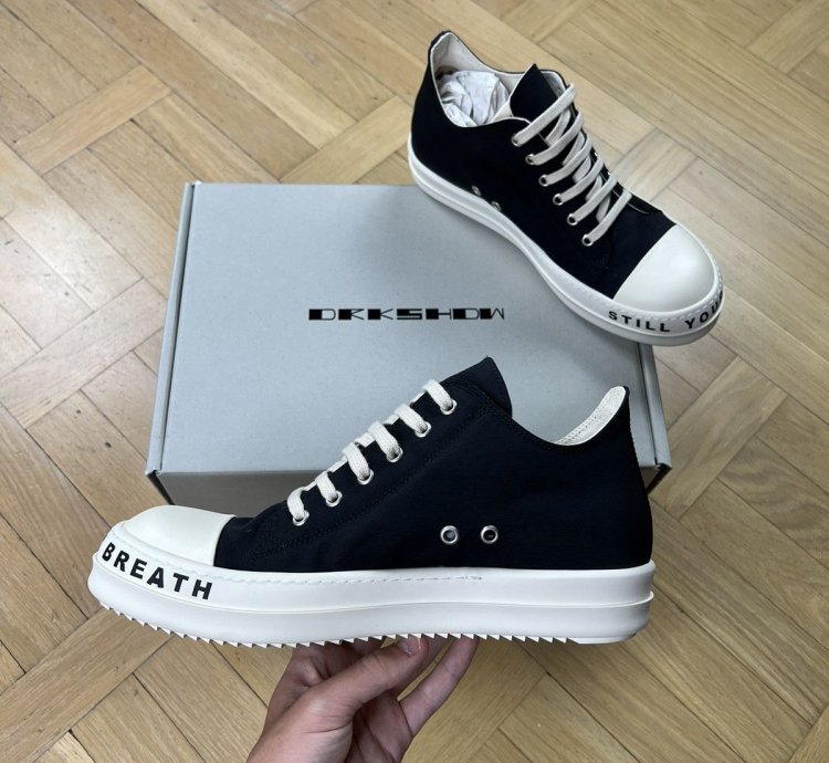 Rick Owens DRKSHDW SS23 Ramones Low Stop Your Breath