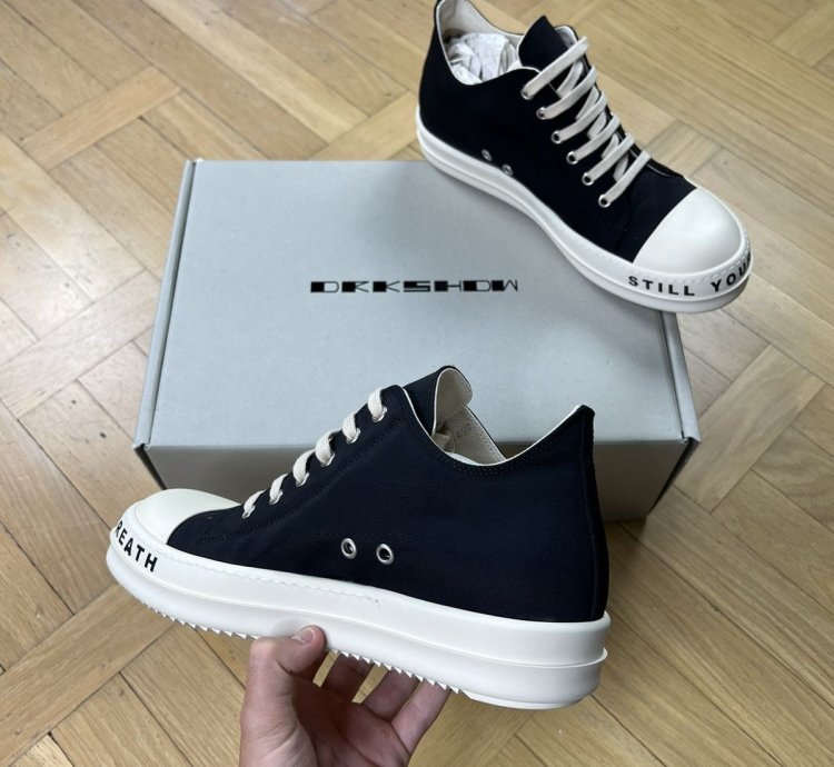 Rick Owens DRKSHDW SS23 Ramones Low Stop Your Breath